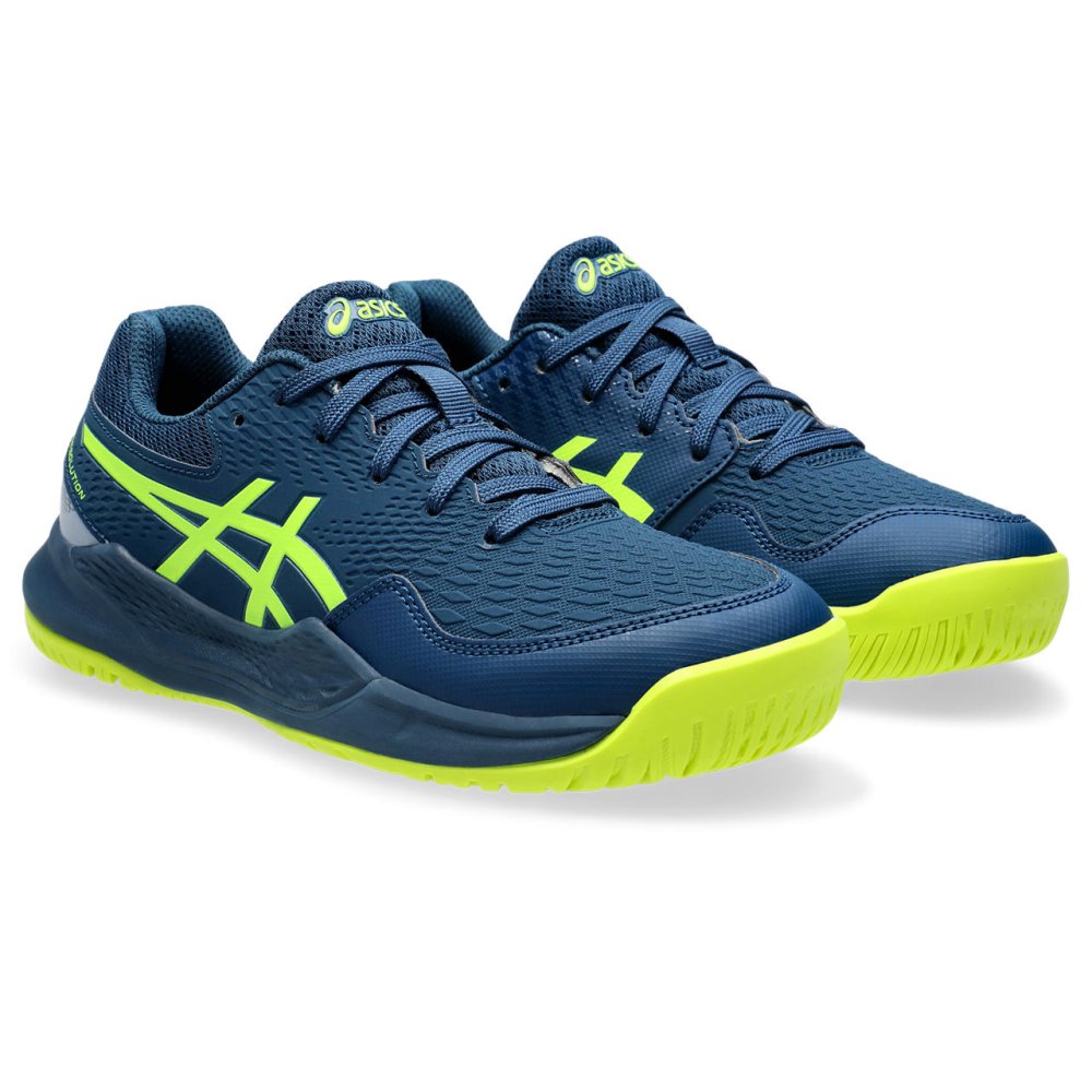GEL-RESOLUTION 9 GS Kids MAKO BLUE/SAFETY YELLOW 