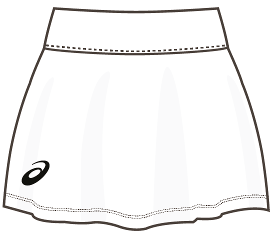 GIRLS TENNIS SKORT Kids BRILLIANT WHITE